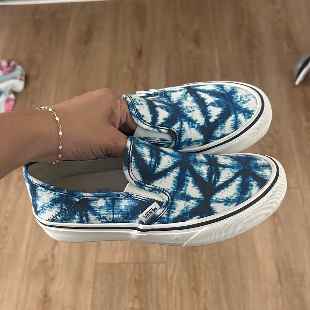 Vans Indigo Tie-Dye Slip-On Shoes